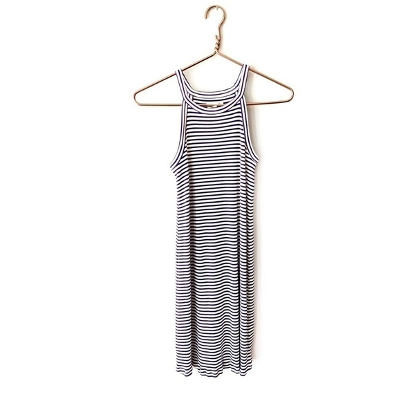 Madewell Dresses & Skirts - Madewell | Knit Striped Blue White Dress XXS